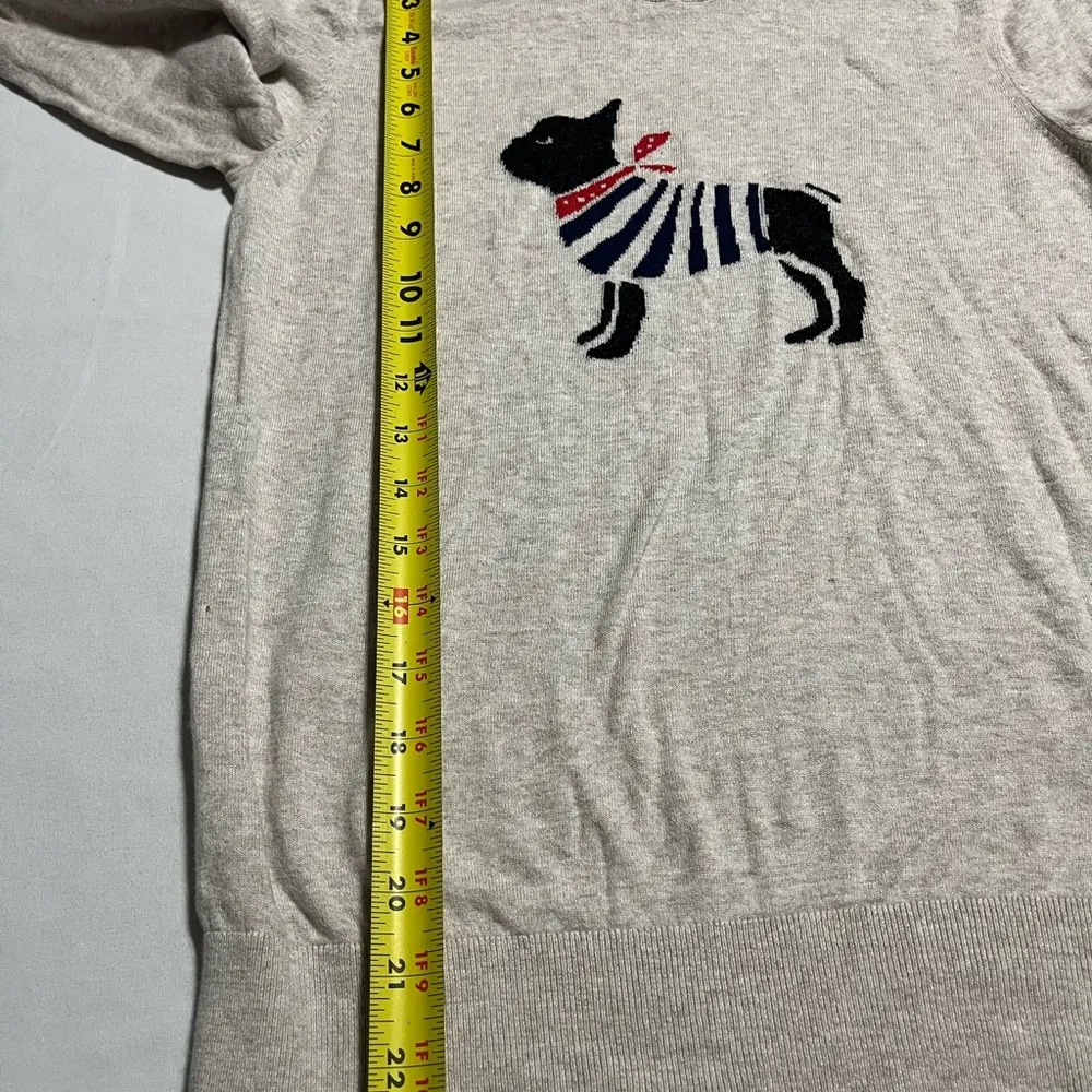Women’s Banana Republic Cat Bandit crewneck Tan Sweater Small Catlovers - Image 6