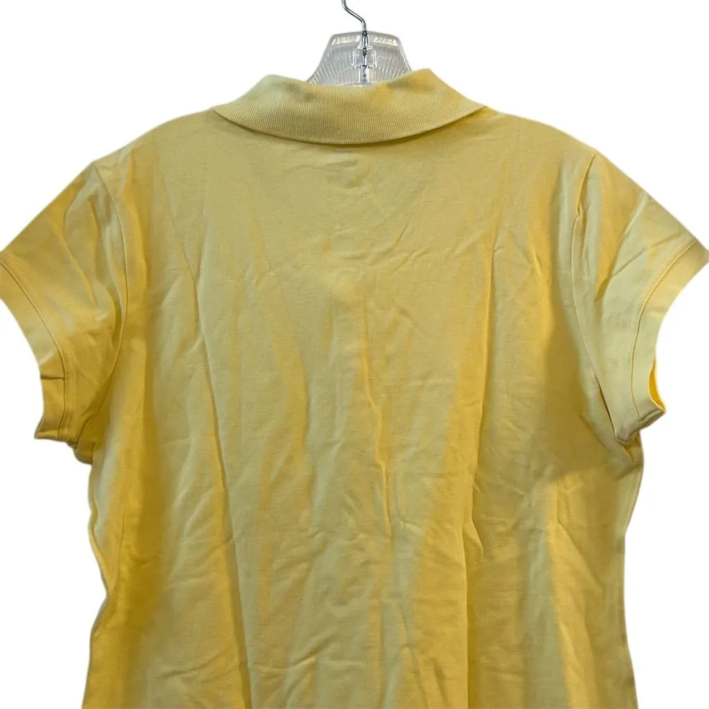 Nike Women's Yellow Polo Shirt XL Short Sleeve Casual Top NWT - Image 11