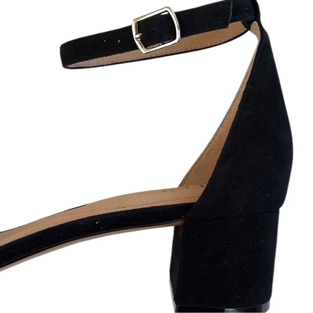 NEW J. Jill Leather Low Heel Sandals Black Size 9 - Image 5