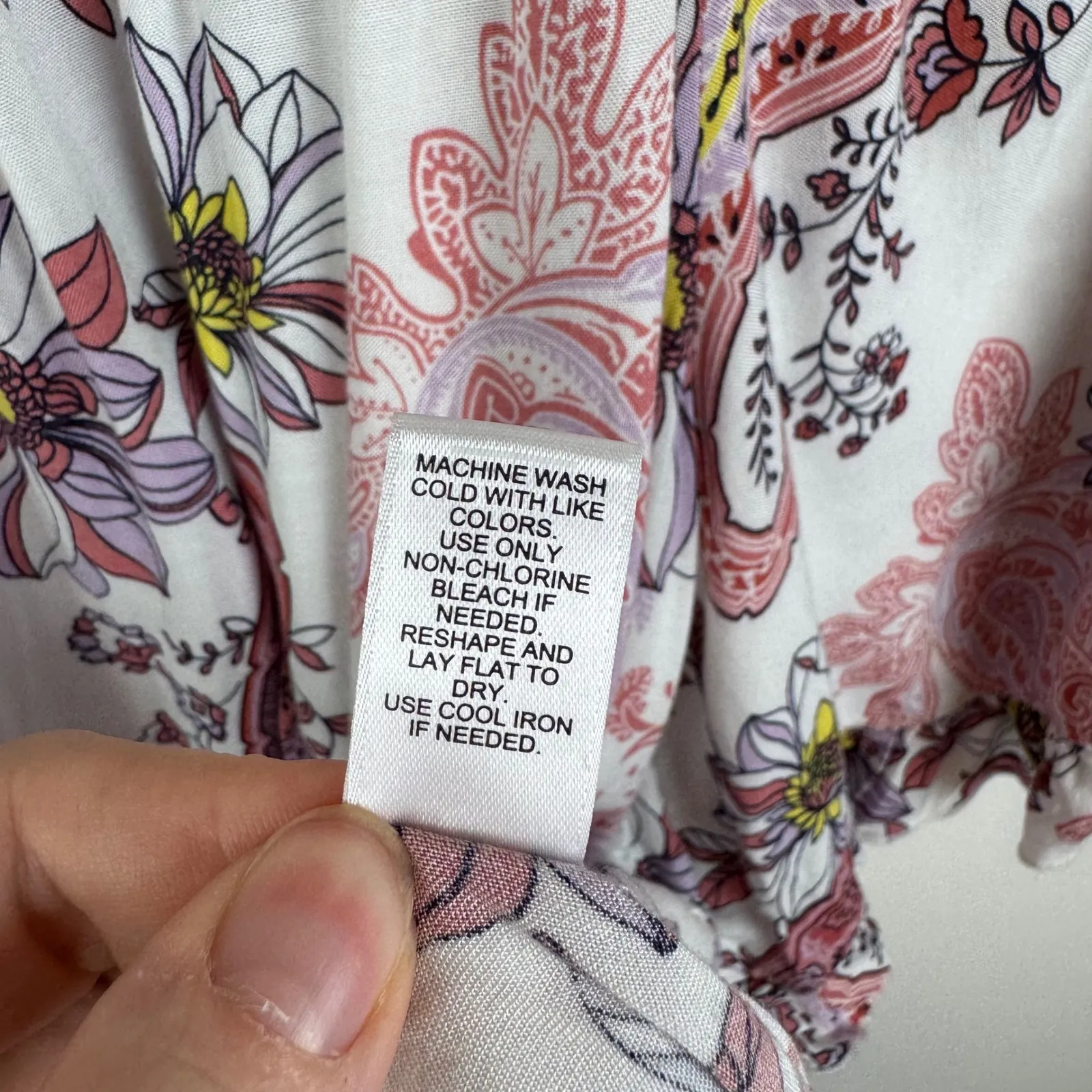 Cato Floral Paisley Tiered Tunic Top Size 18/20W Multicolor Peasant‎ Lightweight - Image 7