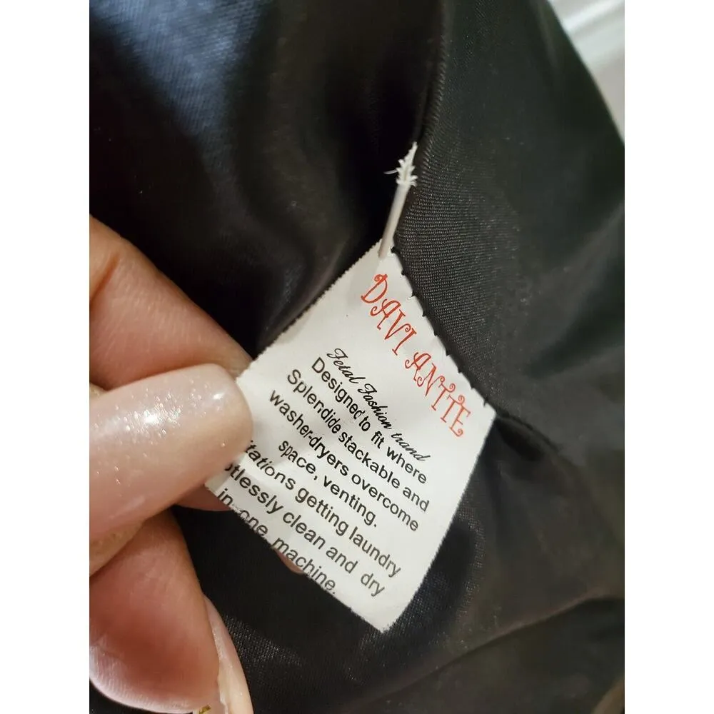 Davi Antte Women's Gray & White Plaid Long Sleeve Buttons Front Jacket Coat XL - Image 13