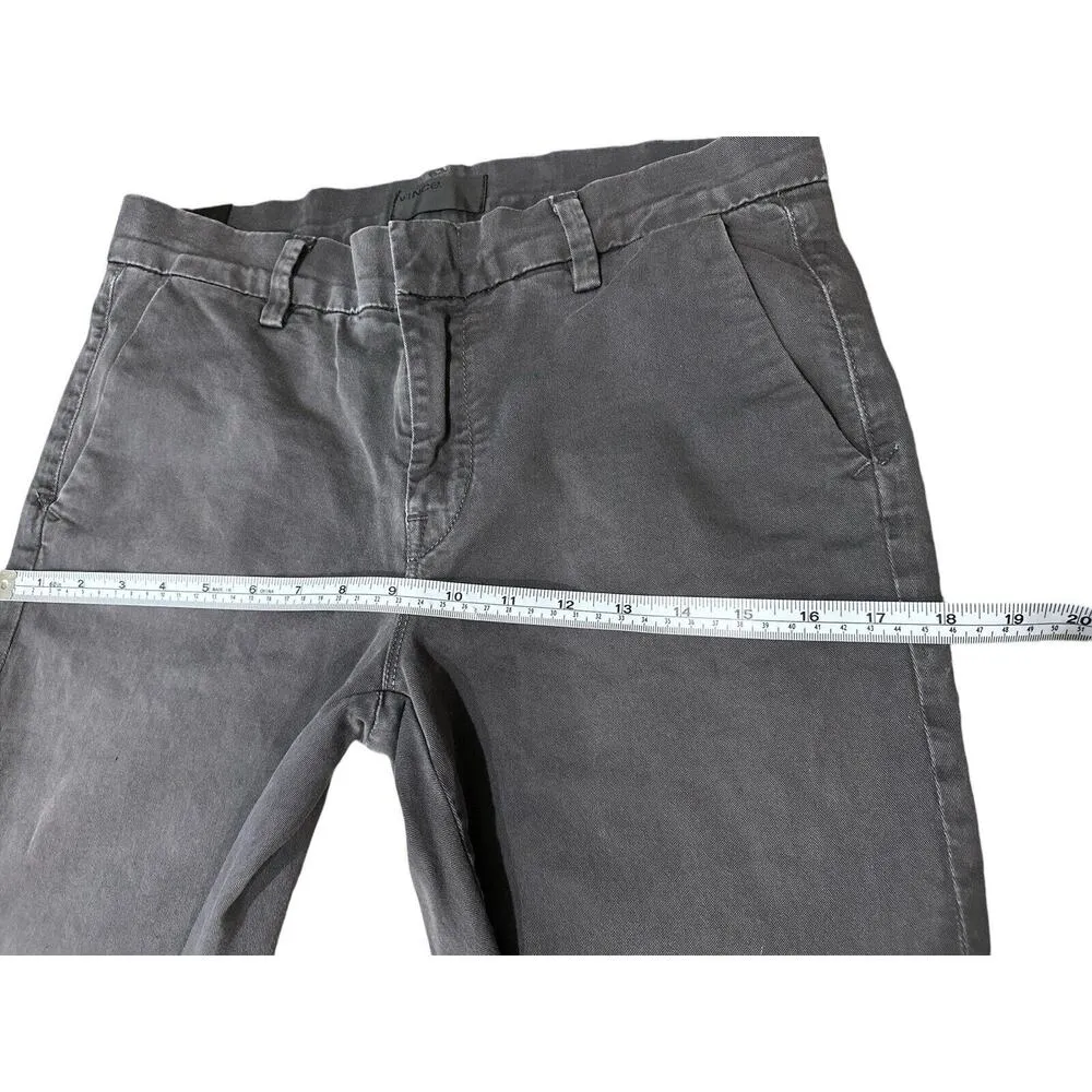 Vince Women's Taupe Cotton Stretch Straight Leg Pants Size 28 - Image 9