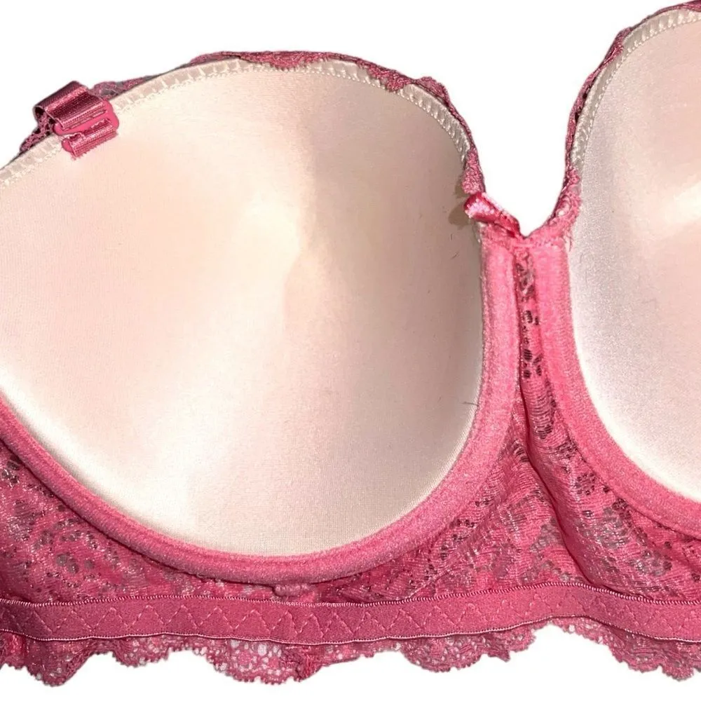 B.Luxe pretty lacy pink bra! New Size undefined - Image 7