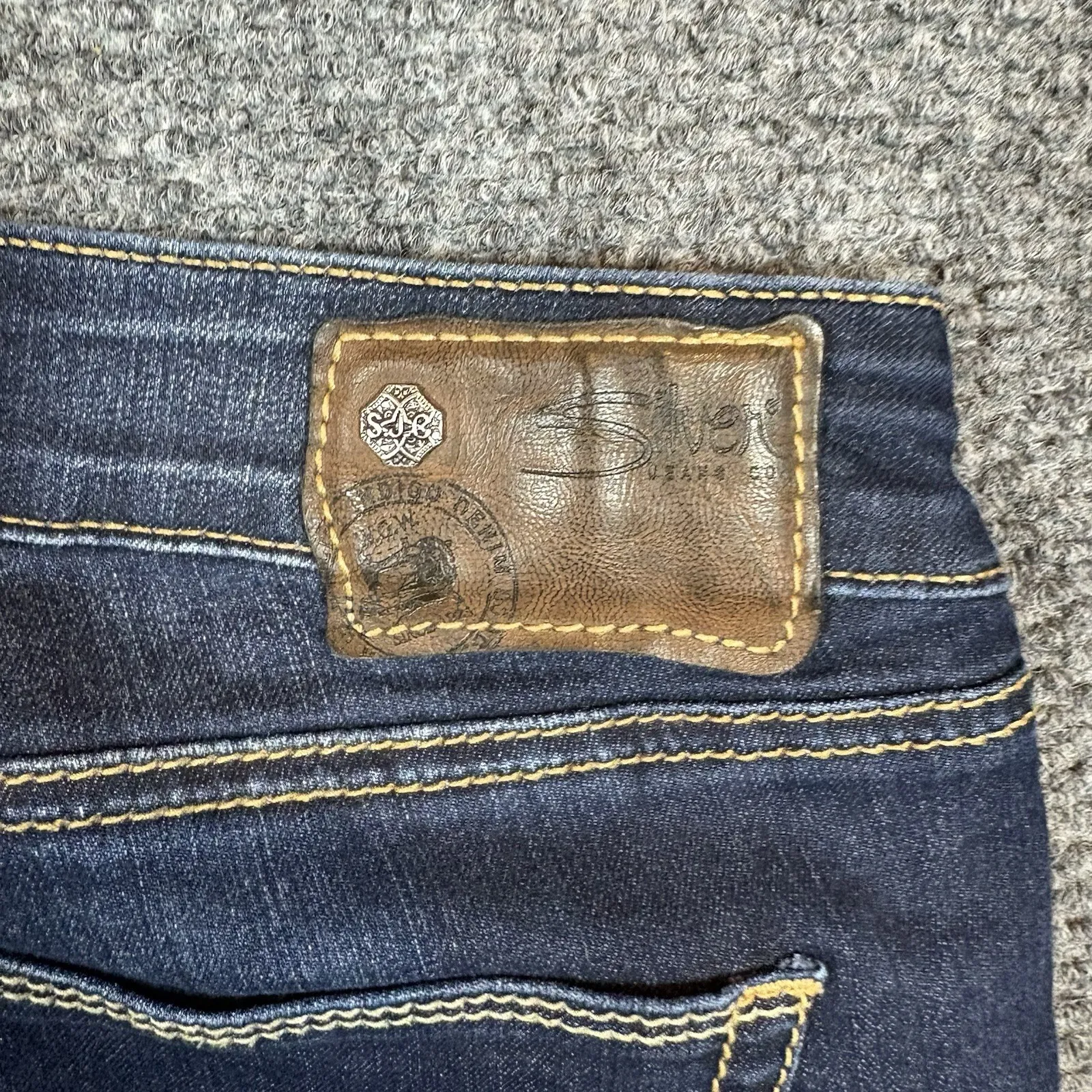 Silver Jegging Jeans Womens 29 Blue Suki Legging Dark Skinny Low Rise Stretch - Image 5