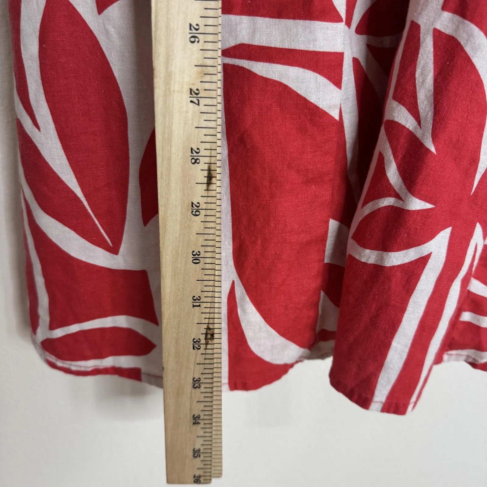 Marine Layer Camila mini Dress Womens S Button Front Hemp Blend Tropical Print - Image 8