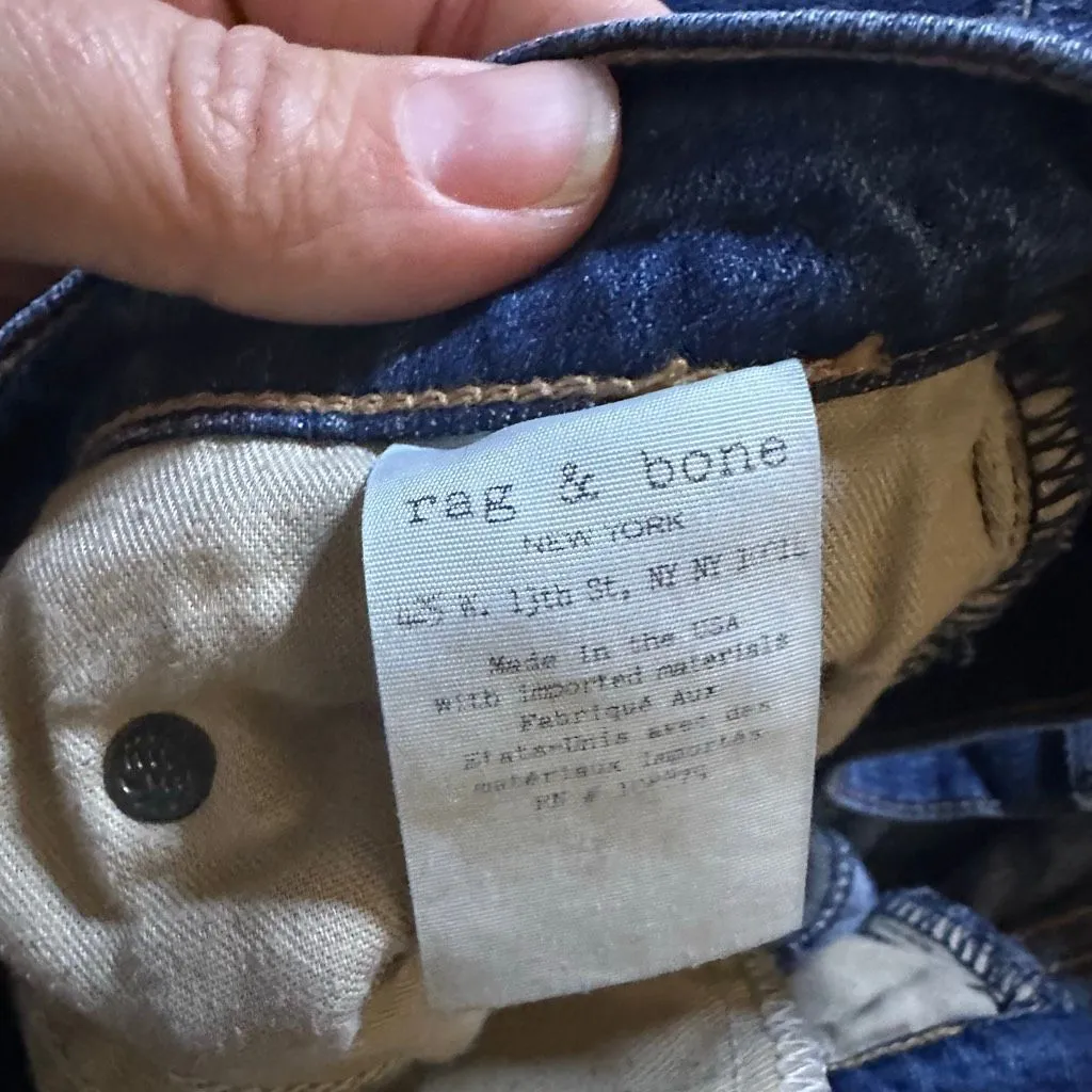 Rag & bone straight jeans distressed 28 - Image 6