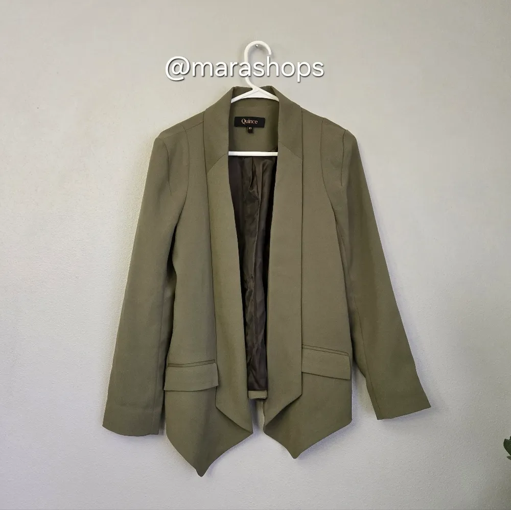 Quince  Stretch Crepe Open Blazer - Image 4