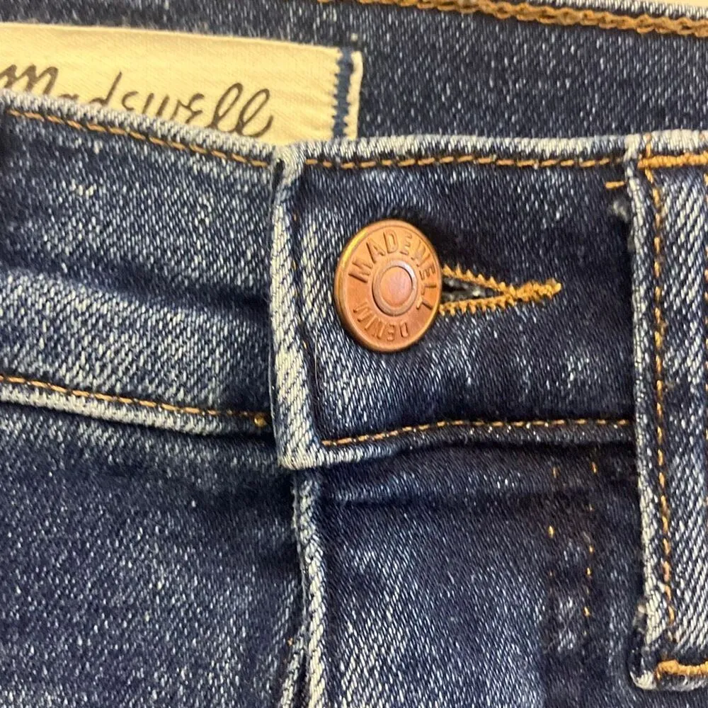 Madewell “stovepipe” dark wash non distressed high rise jeans size 23 #717 - Image 10