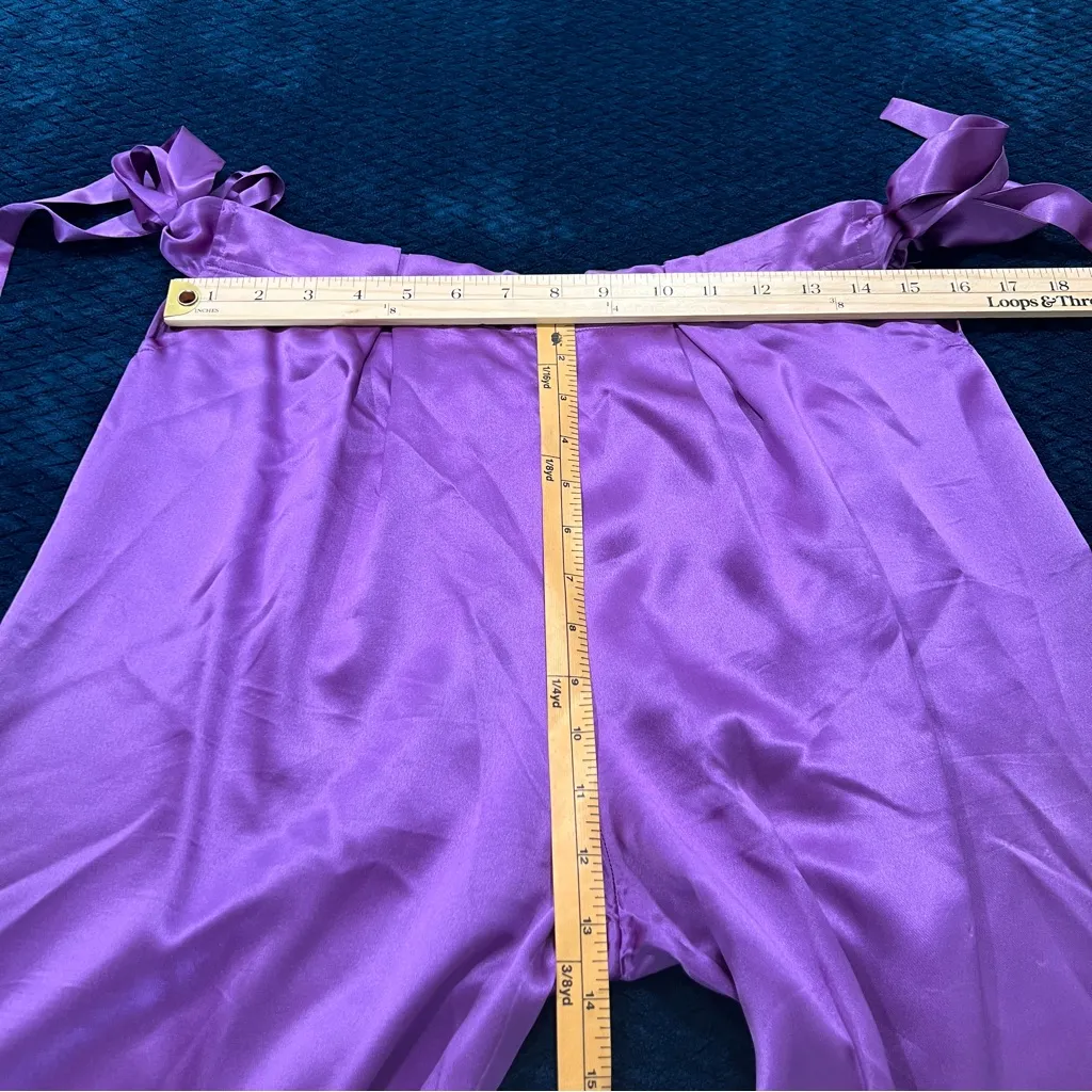 ICE Vintage‎ 100% Silk Purple V - Image 14