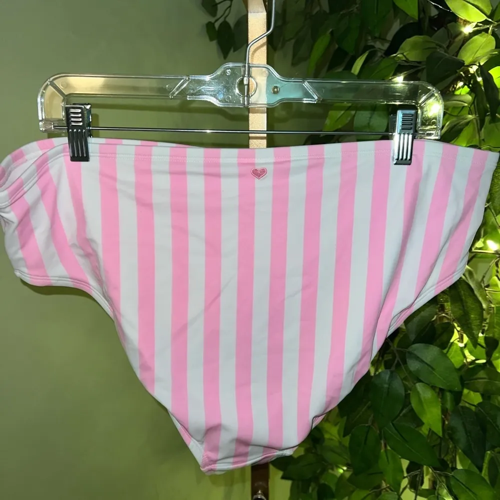 STONY CLOVER for Target Pink and white stripped bikini bottom, full coverage 1X - Image 3