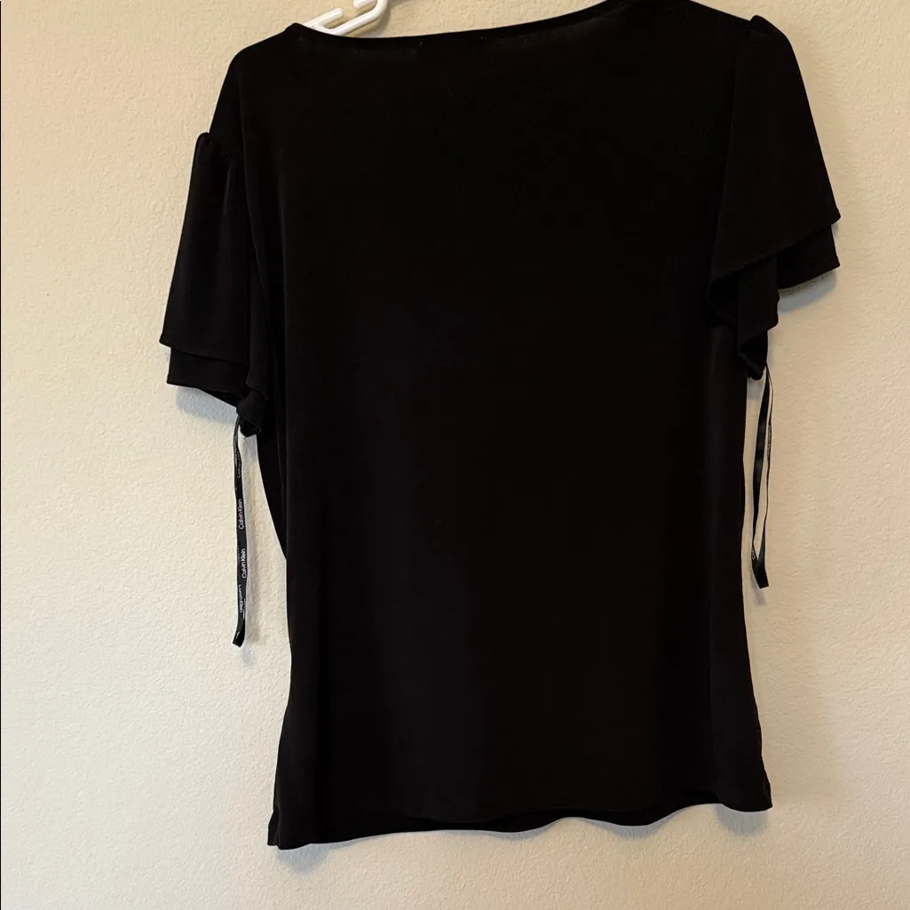 Calvin Klein Women's Elegant Black Blouse - Image 6