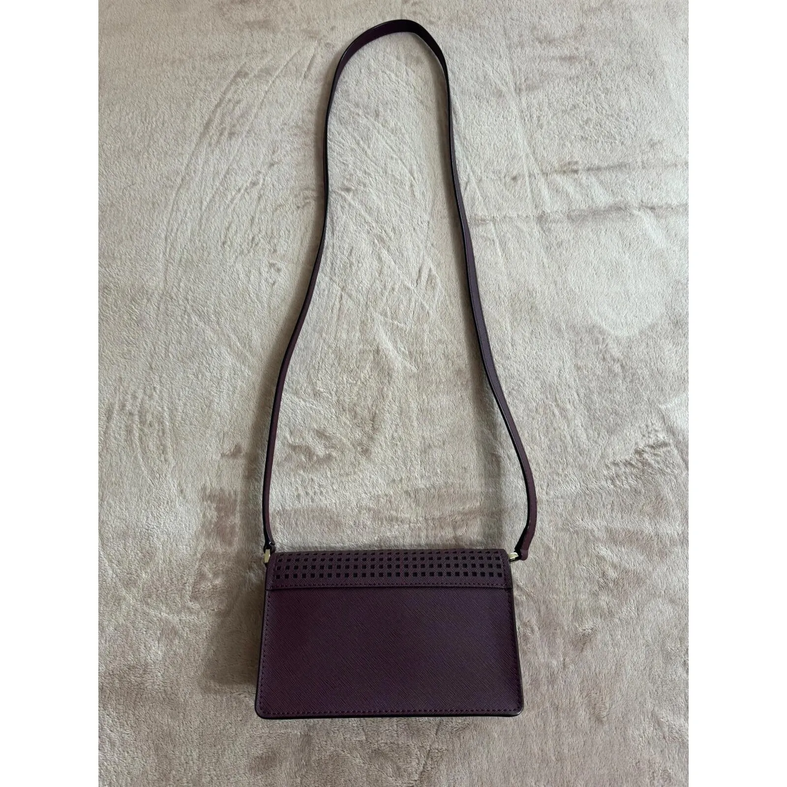 Kate Spade Women's Zip Crossbody Deepplum Purple‎ Leather New - Image 3