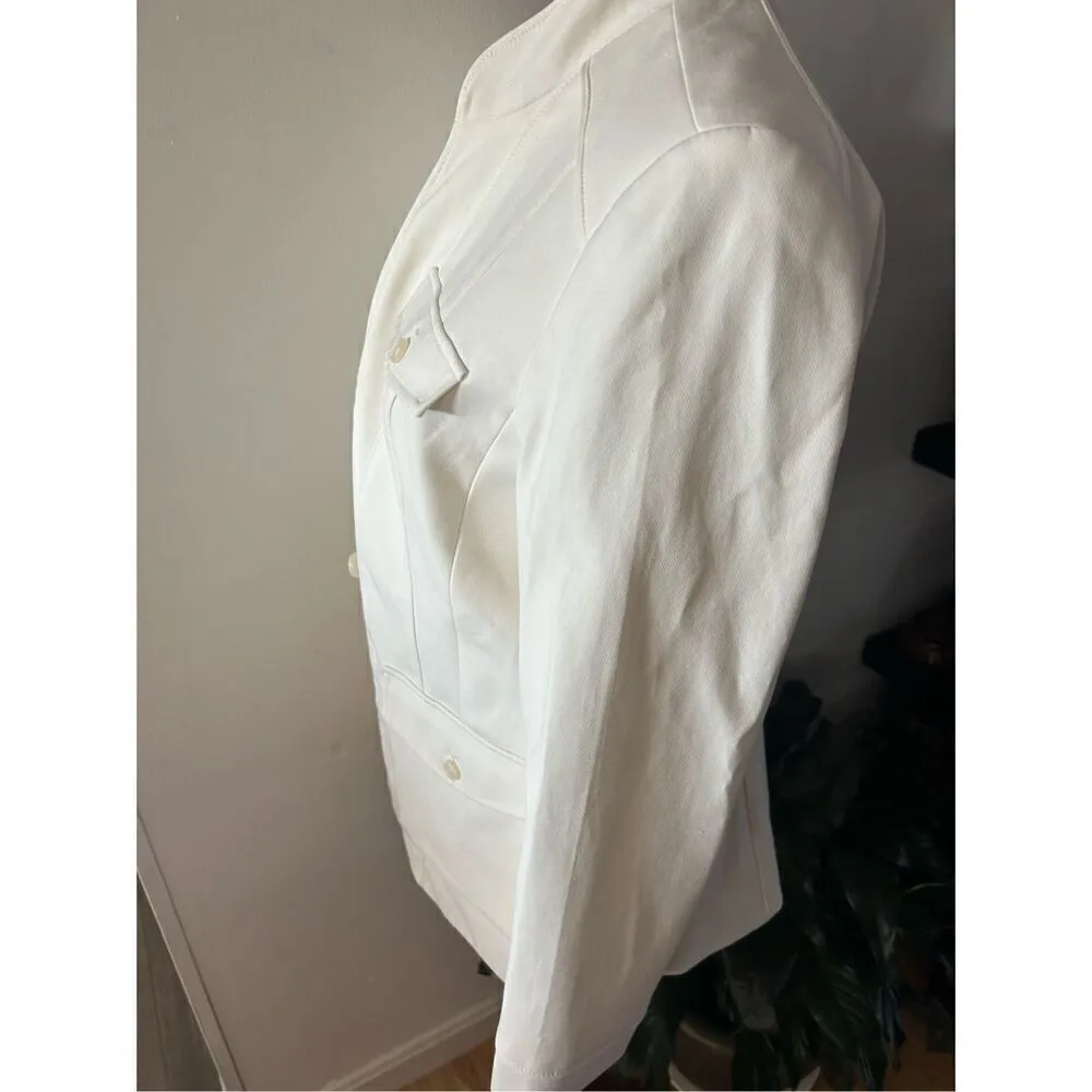 White House black market white jacket / blazer size 12 - Image 7