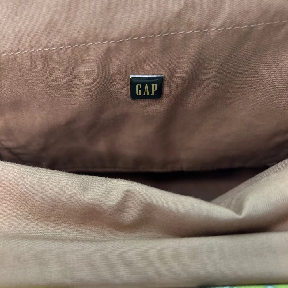 GAP Fruit Print Canvas Frame Handbag Multicolor Denim Satchel Bag Vegan - Image 5