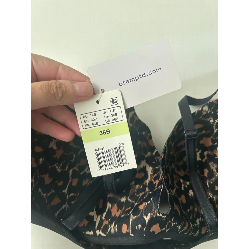 B.tempt'd by Wacoal 36B Women's Push-up Bra Black 958287 NEW - Image 4