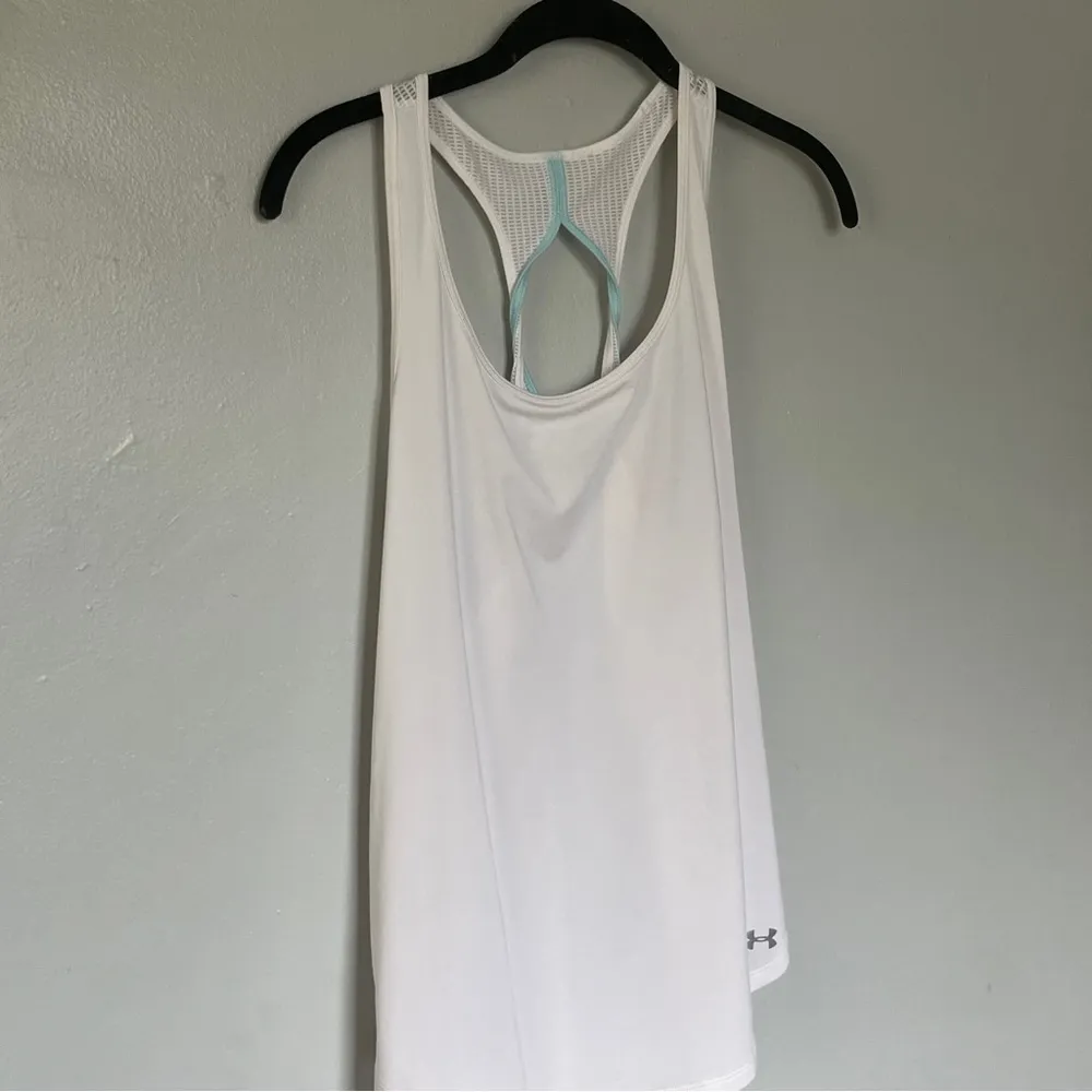 Under Armour Women's HeatGear Armour Racer Tank , White Medium - Image 3