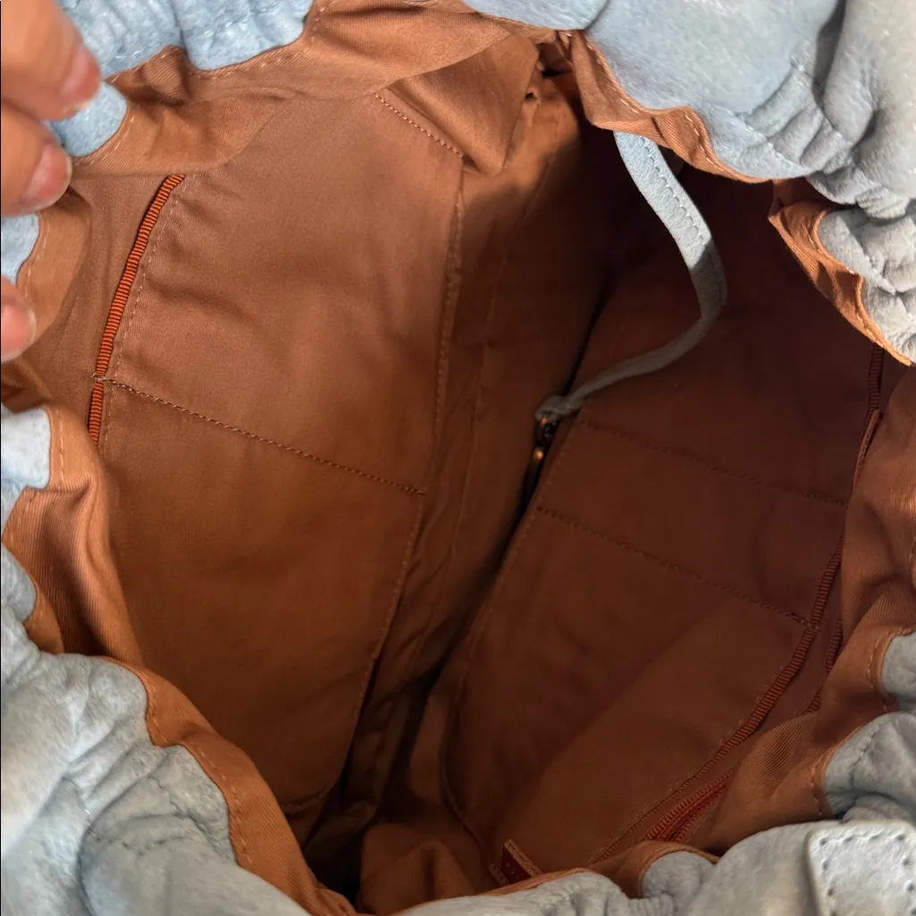 Hobo NWT BABY Blue topaz Caliber Tote Bag BUFFED HIDE LEATHER - Image 3