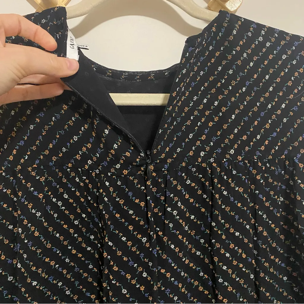 Ganni Mullin Georgette Floral Blouse size Small - Image 10