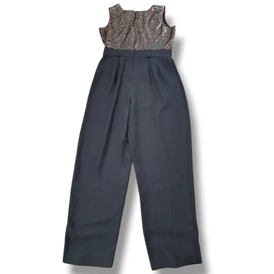 Vintage John Roberts Jumpsuit Size Medium W28"xL27" John Roberts Petite Jumpsuit Black - Image 5