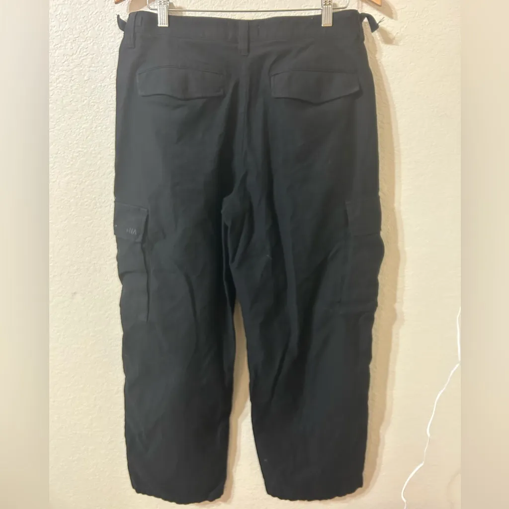 TNA Aritzia Womens Supply Cotton Cargo Pant in Black - Image 6