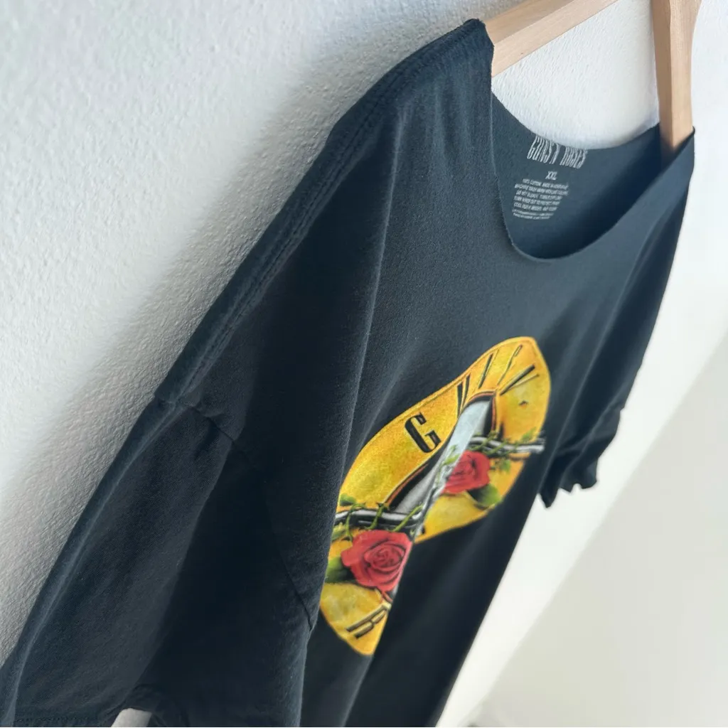 Guns N' Roses Off The Shoulder band tee Black Size XXL - Image 4