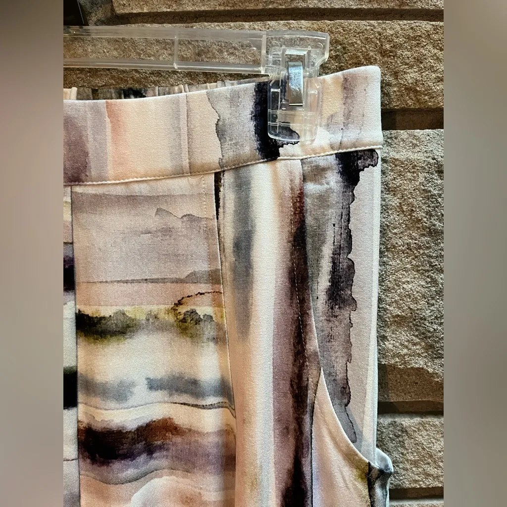 Kozan Jaida Pant Marble Watercolor white size small NWT Lagenlook lantern - Image 6