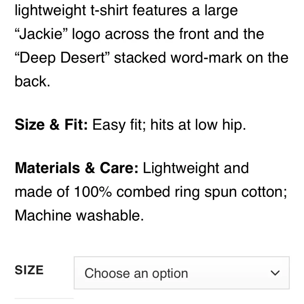 New Deep Dessert ladies tee shirt. Small. Soft and comfy. White - Image 2