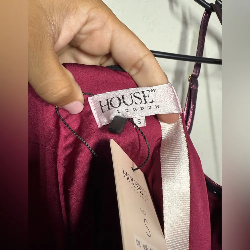 NWT House Of CB Samira Bodycon Metallic Dress Size Small - Image 7