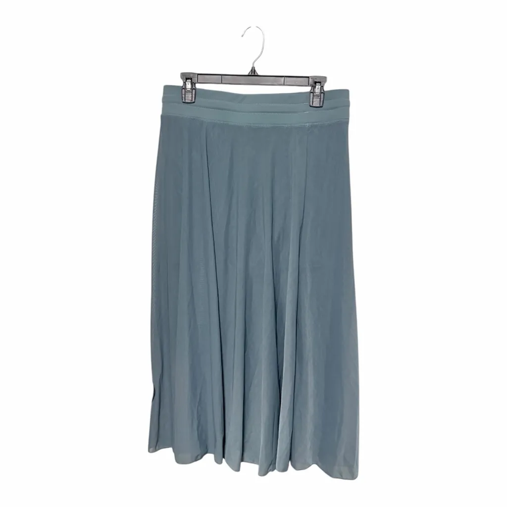 Halara High Waist Mesh Midi Skirt Size Large Mineral Blue - Image 5