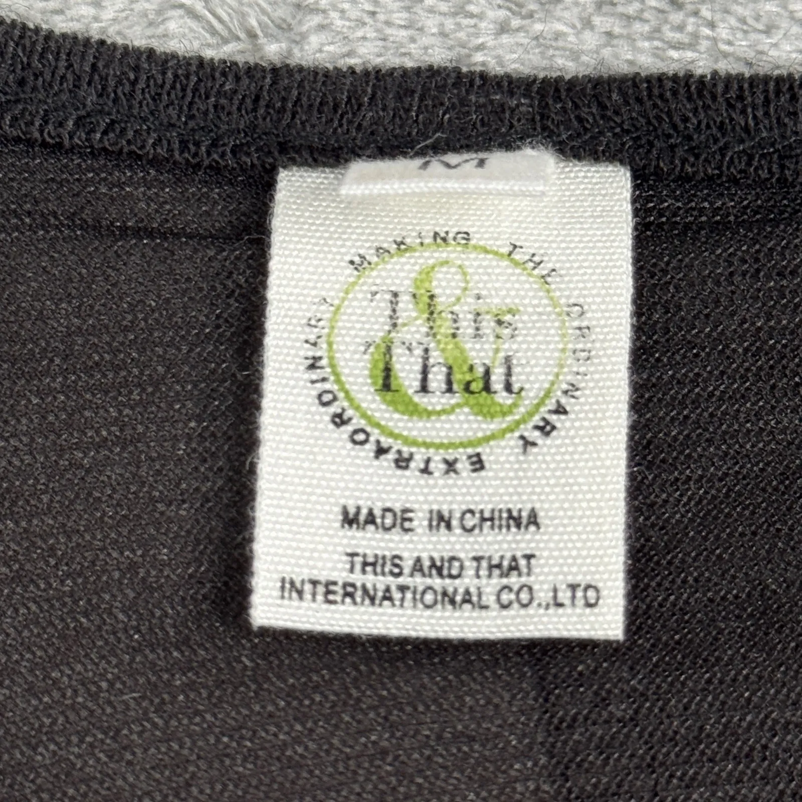 This‎ and That Tunic Women Color Block Long Sleeve Knit Accent Bohemian Size M Black Size M - Image 6