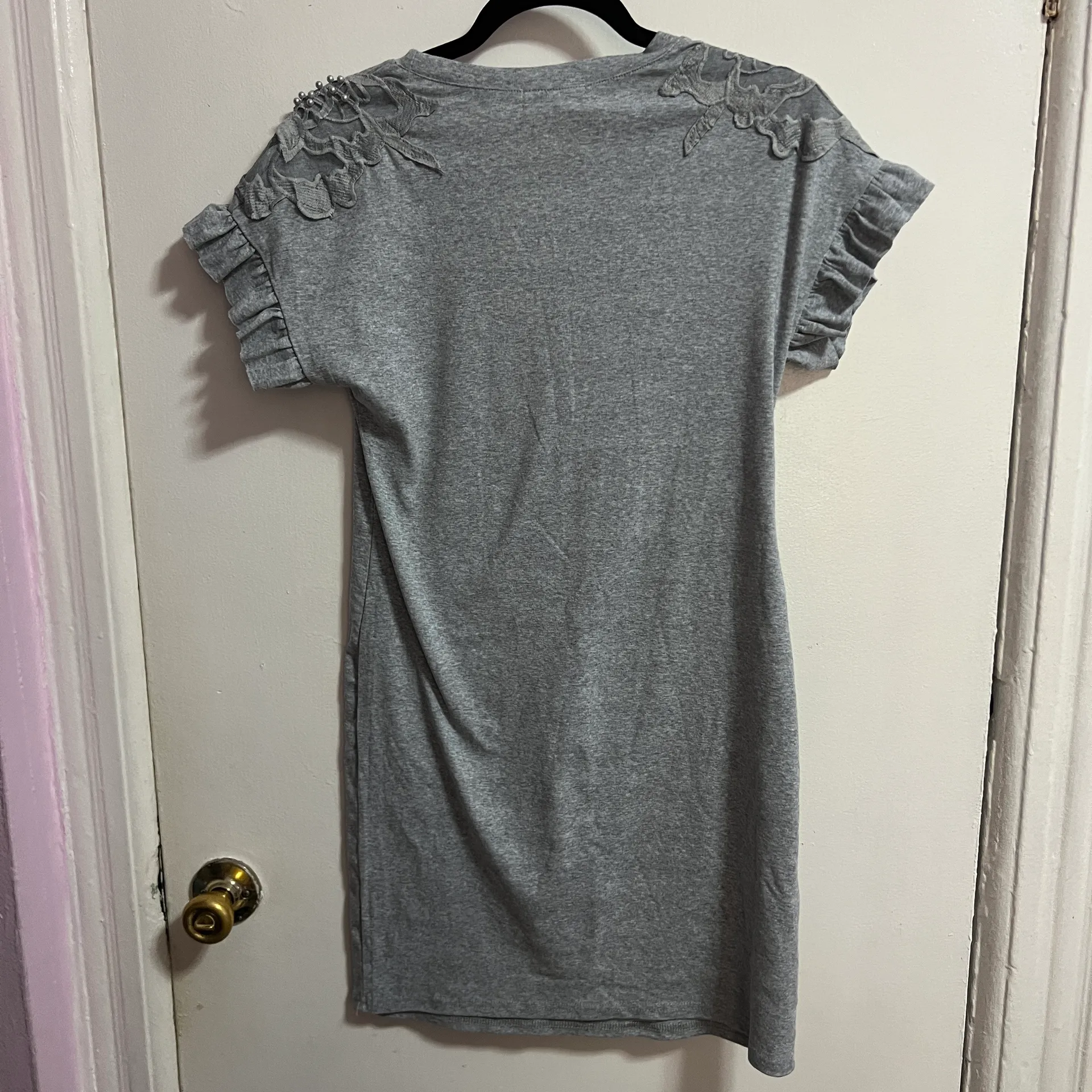 Gray Short Sleeve Dress - Image 5