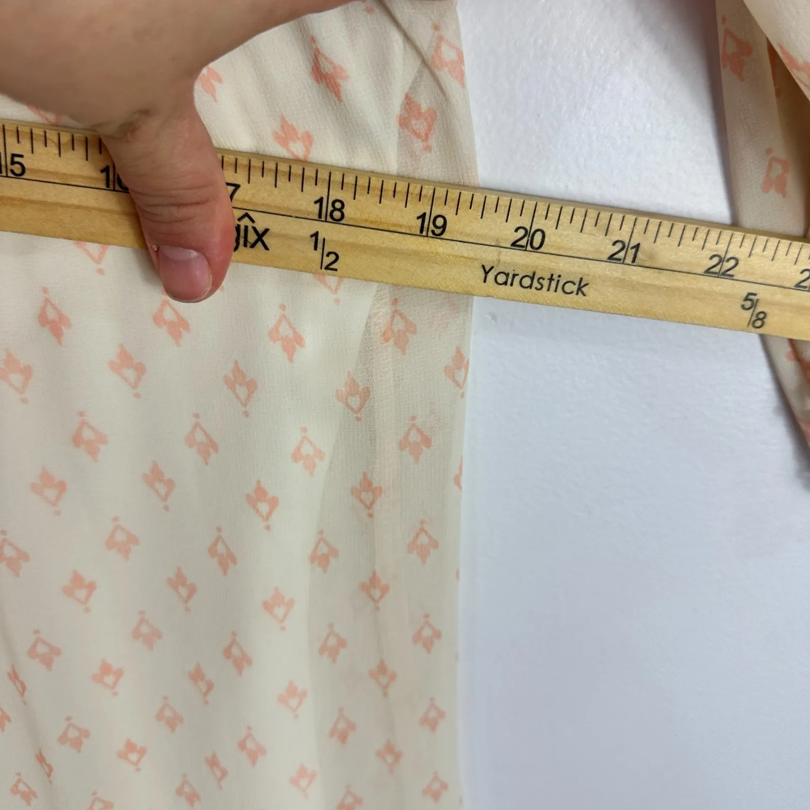 Lily Rose Boho Hippie Dress Women S Cream Pink Cold Shoulder Floral‎ Cottage Y2K - Image 8