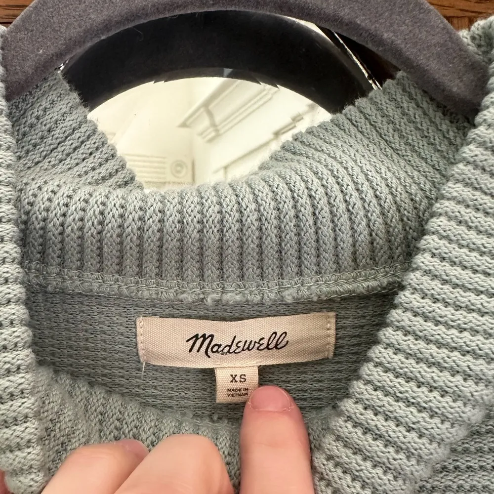 Funnel Neck Drop Shoulder Knit Sweater - Image 3