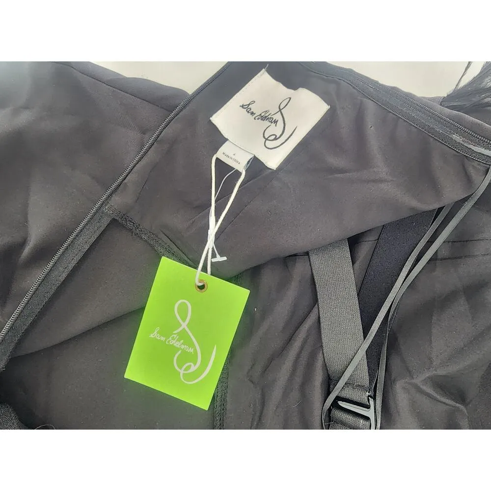 Sam Edelman Black Feather Top Strapless Mini Dress Women's Size 6 - Image 8