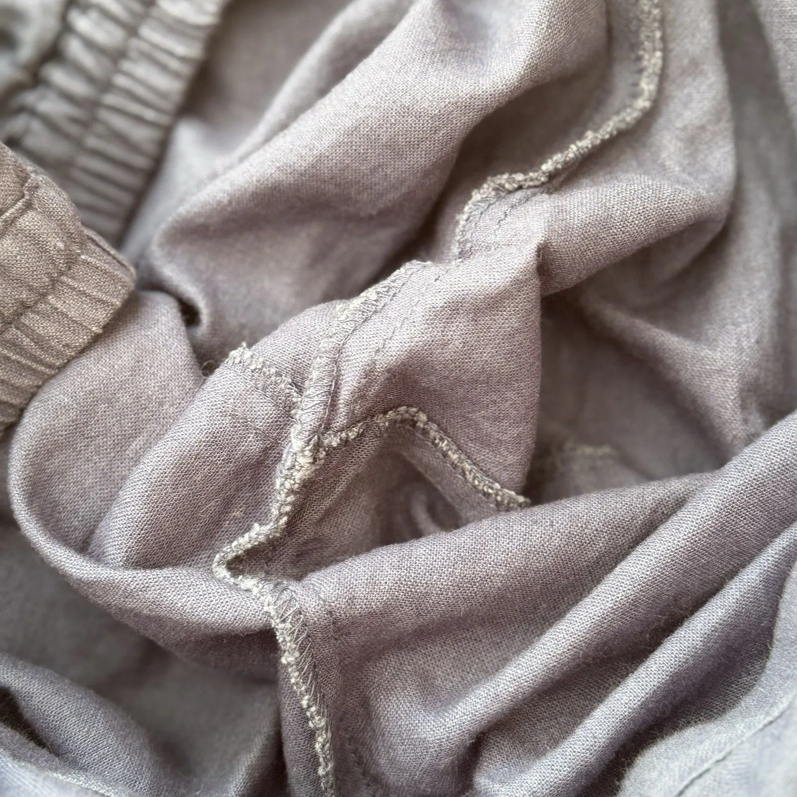 Coldwater Creek Women's Linen Blend Pants Blue L NWT Elastic Pull On Pockets - Image 12