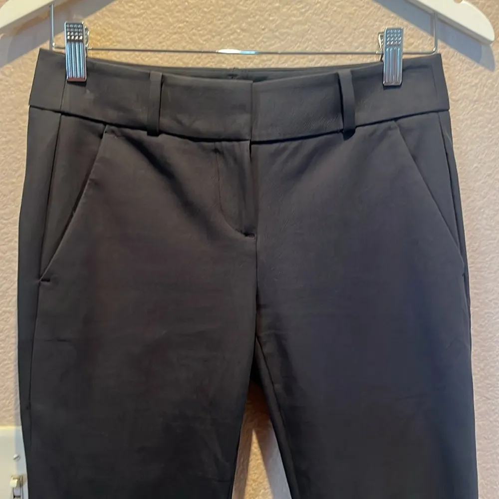 Ann Taylor Loft Marissa Skinny Pants Slacks Size 0P Petite Slate Gray - Image 3