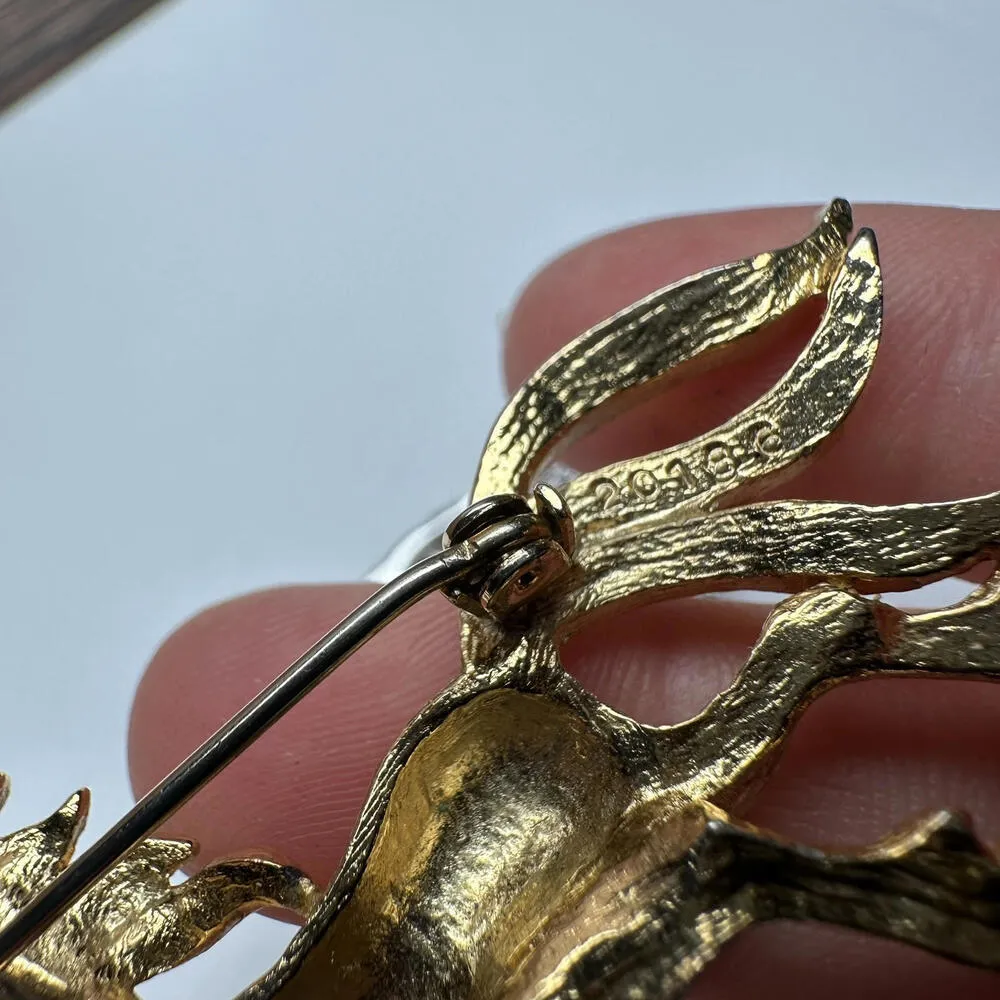 Rhinestone Horse Pony Brooch Pin 1 ROMAN Two Tone 1 Gold Tone Lot Of 2 - Image 9