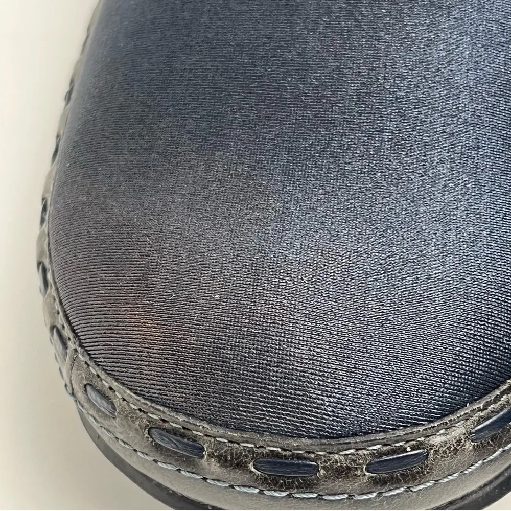 BERRIES By Aetrex Navy Slip On Clog Shoes, Size 9 - Image 5