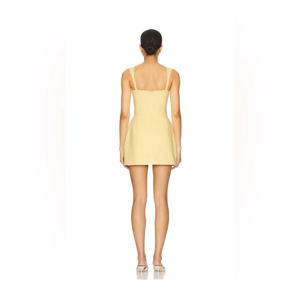 AMANDA UPRICHARD Bethany Skort Romper In Cornsilk, Size Small, $260 - Image 4
