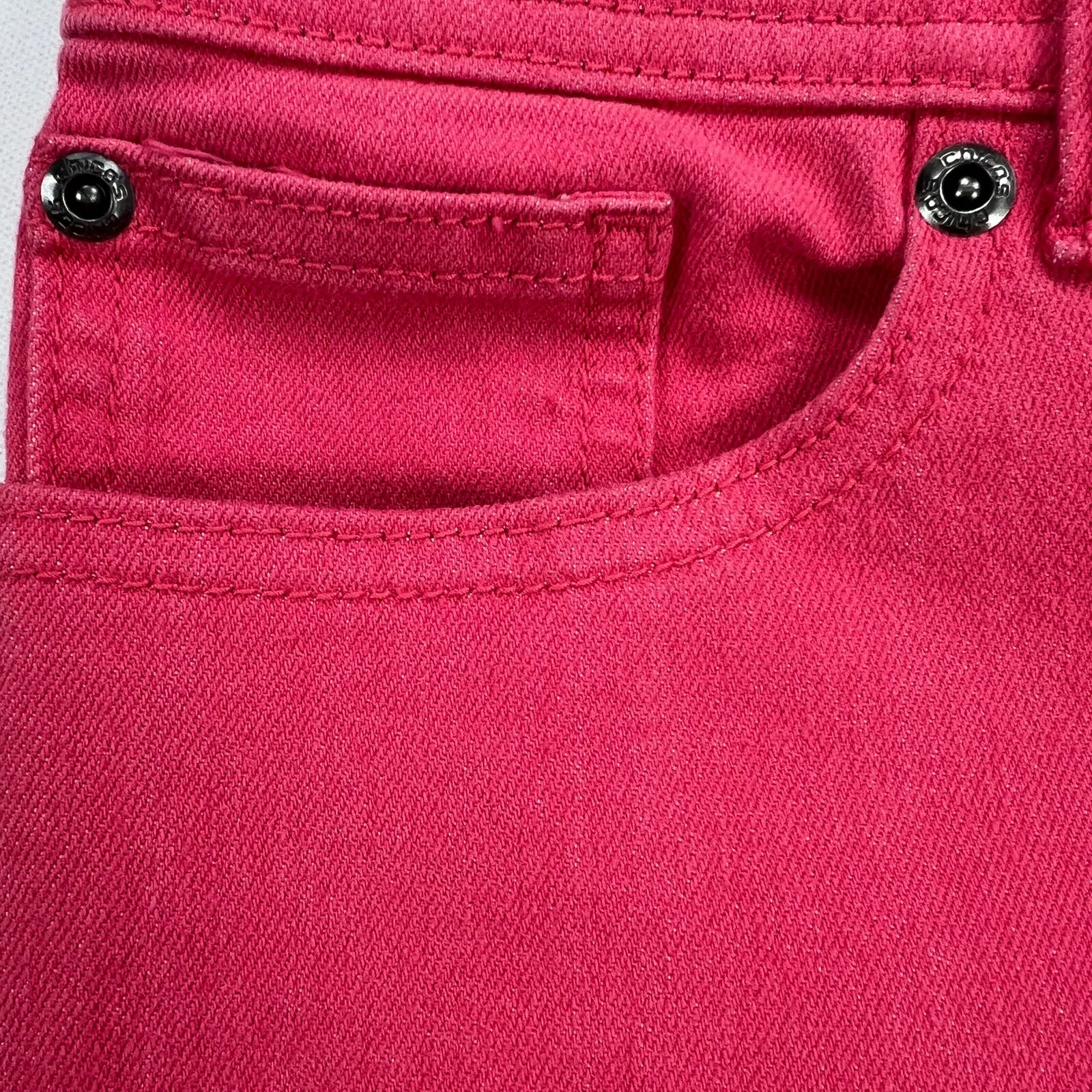 Chico's Pink Stretch Ankle Jean Mid Rise Stretch Denim Size 12 (Chico's 2) - Image 5