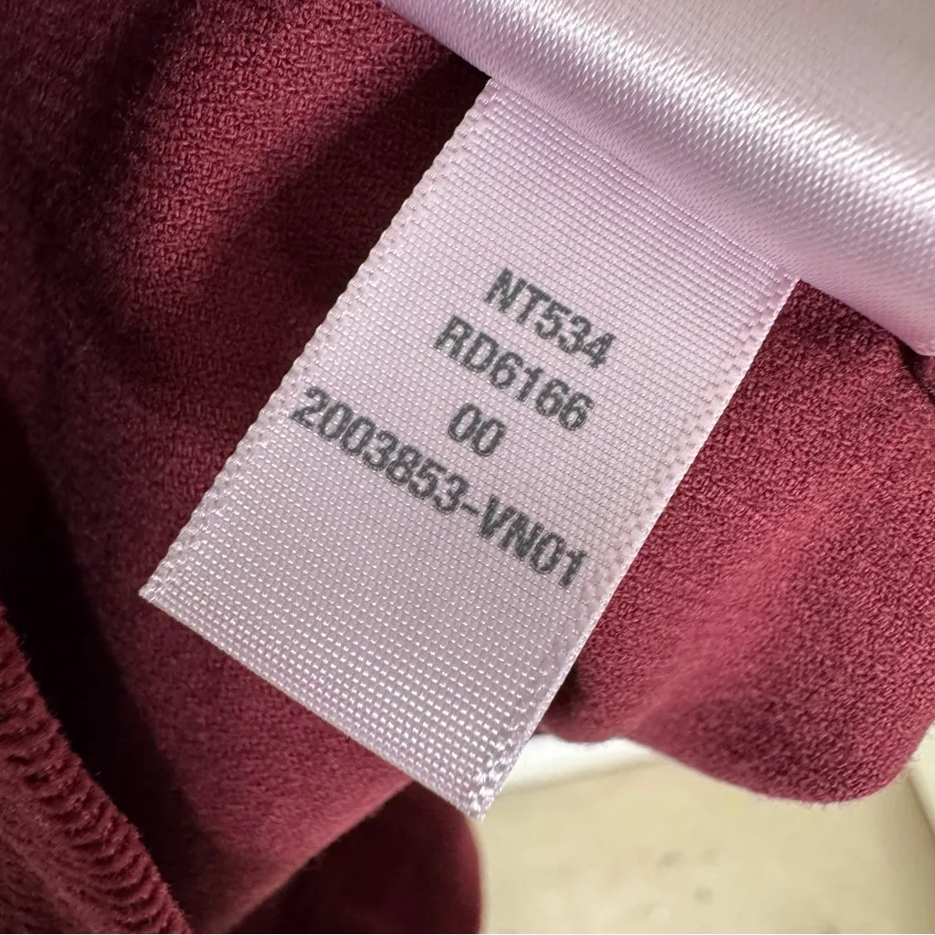 NWT Madewell Corduroy Long Sleeve Seamed Mini Shirt Dress Cabernet Size 00 - Image 12