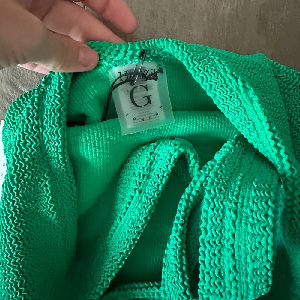 NWT Hunza G Classic Square Neck One Piece Emerald OS Green - Image 4