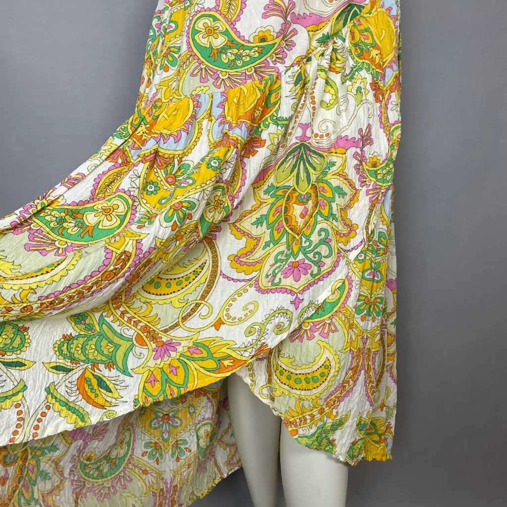 Haute Hippie Wrap Skirt Asymmetrical Floral Size Small Boho‎ Flower Child Hippie - Image 6