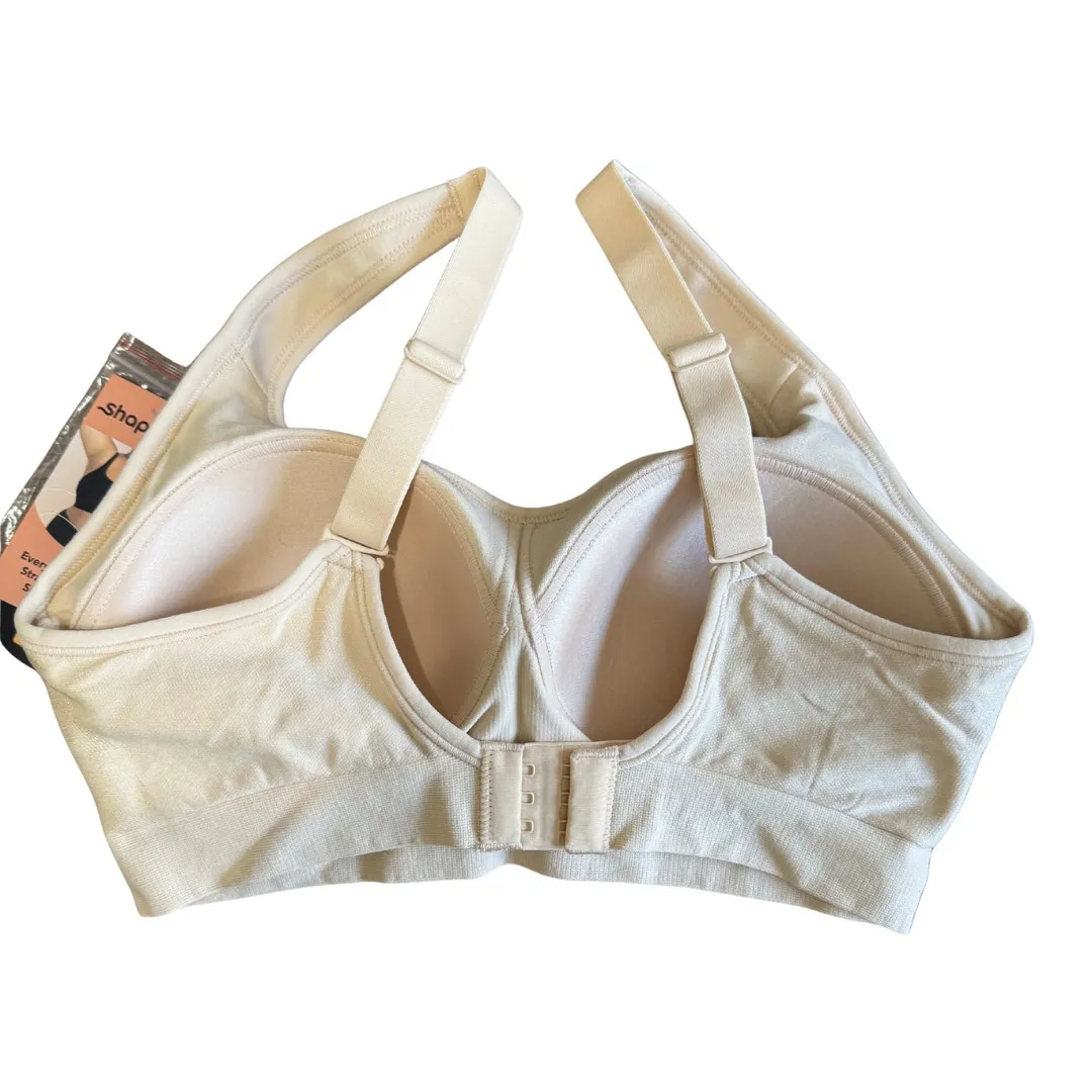 Shapermint Essentials Everyday Comfort Straps Wireless Shaper Bra Chai NWT Small Tan - Image 2