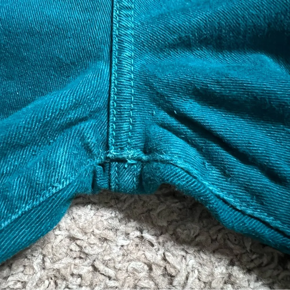 Paige Teal Skyline Ankle Peg Mid Rise Skinny Jeans Size 32 001-741849 - Image 4