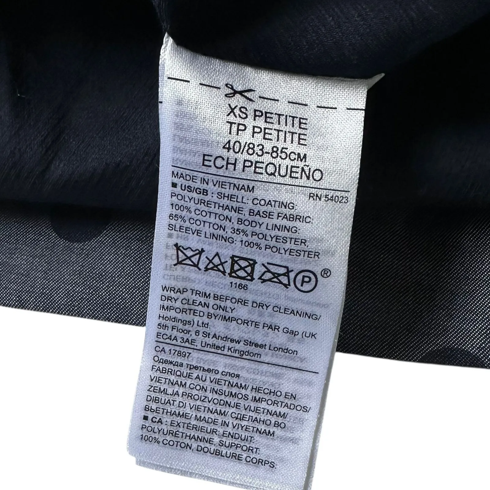 Banana Republic Blue Polka Dots Missing Belt Trench Coat Women's Size XS | 53-5 - Image 5