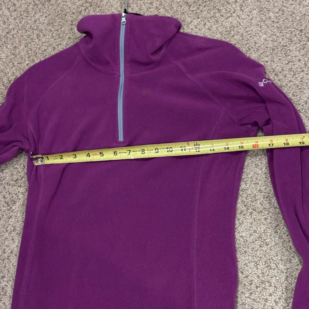 Columbia Purple Fleece Half Zip Pullover Women’s S Cozy Chic Athleisure Cabin - Image 5