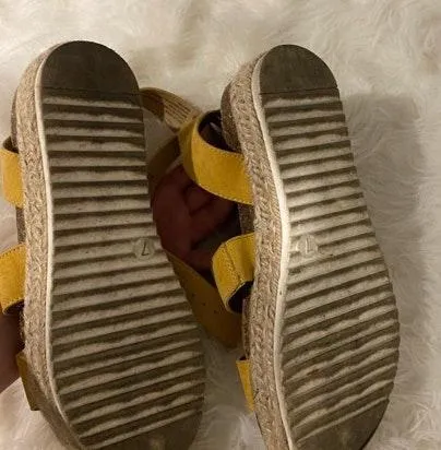 Target Yellow Platform Sandals - Image 4