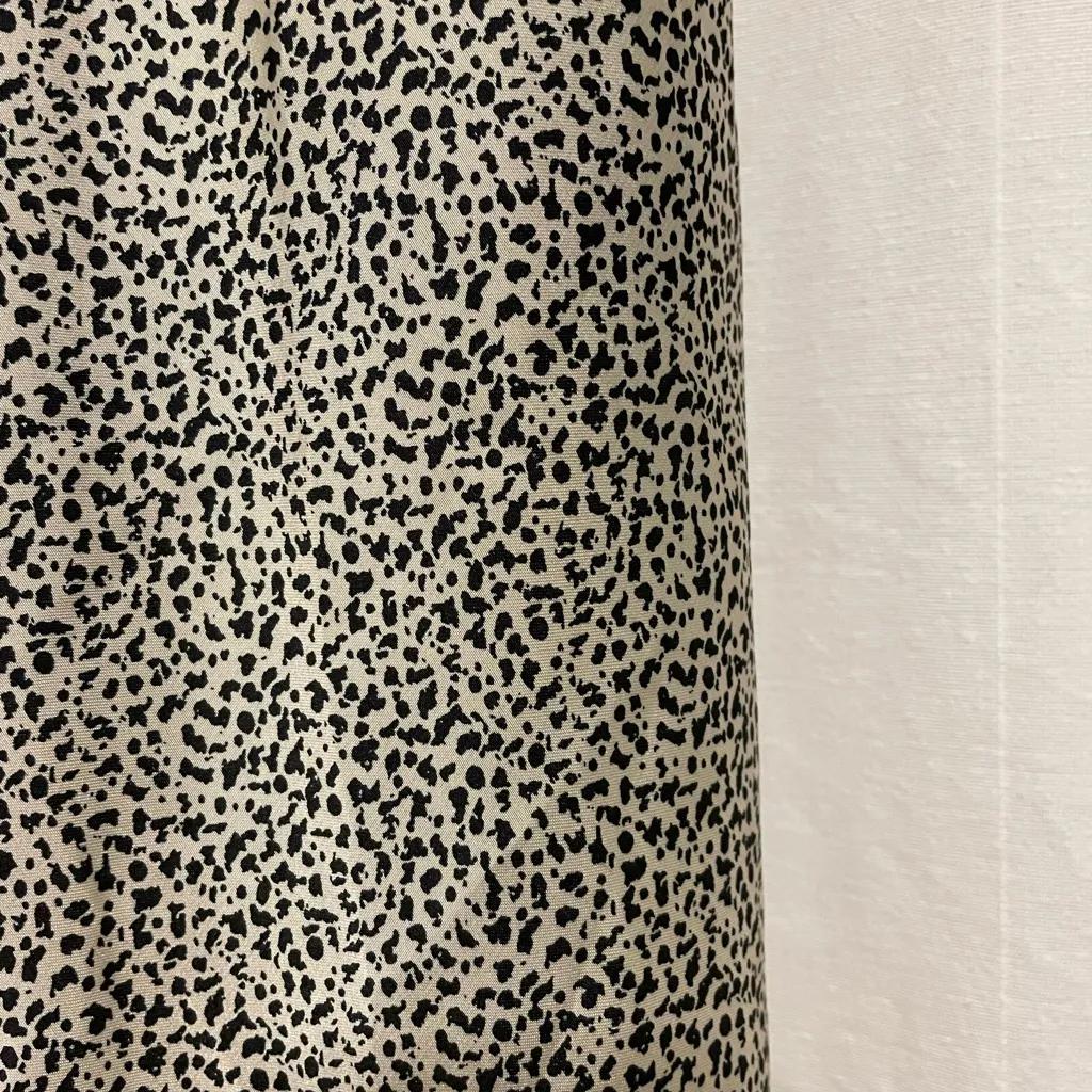 Leopard silver Flare midi skirt size extra small Black - Image 4