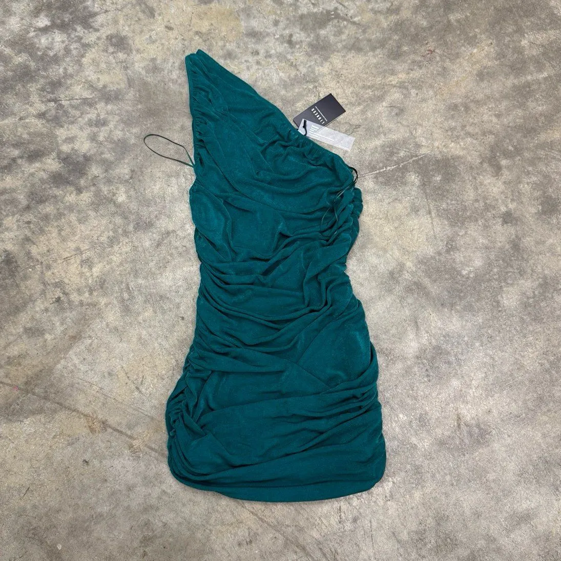 Lioness NWT The Goddess Mini Dress Forest Green - Image 3